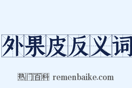 外果皮反义词是什么意思的图片